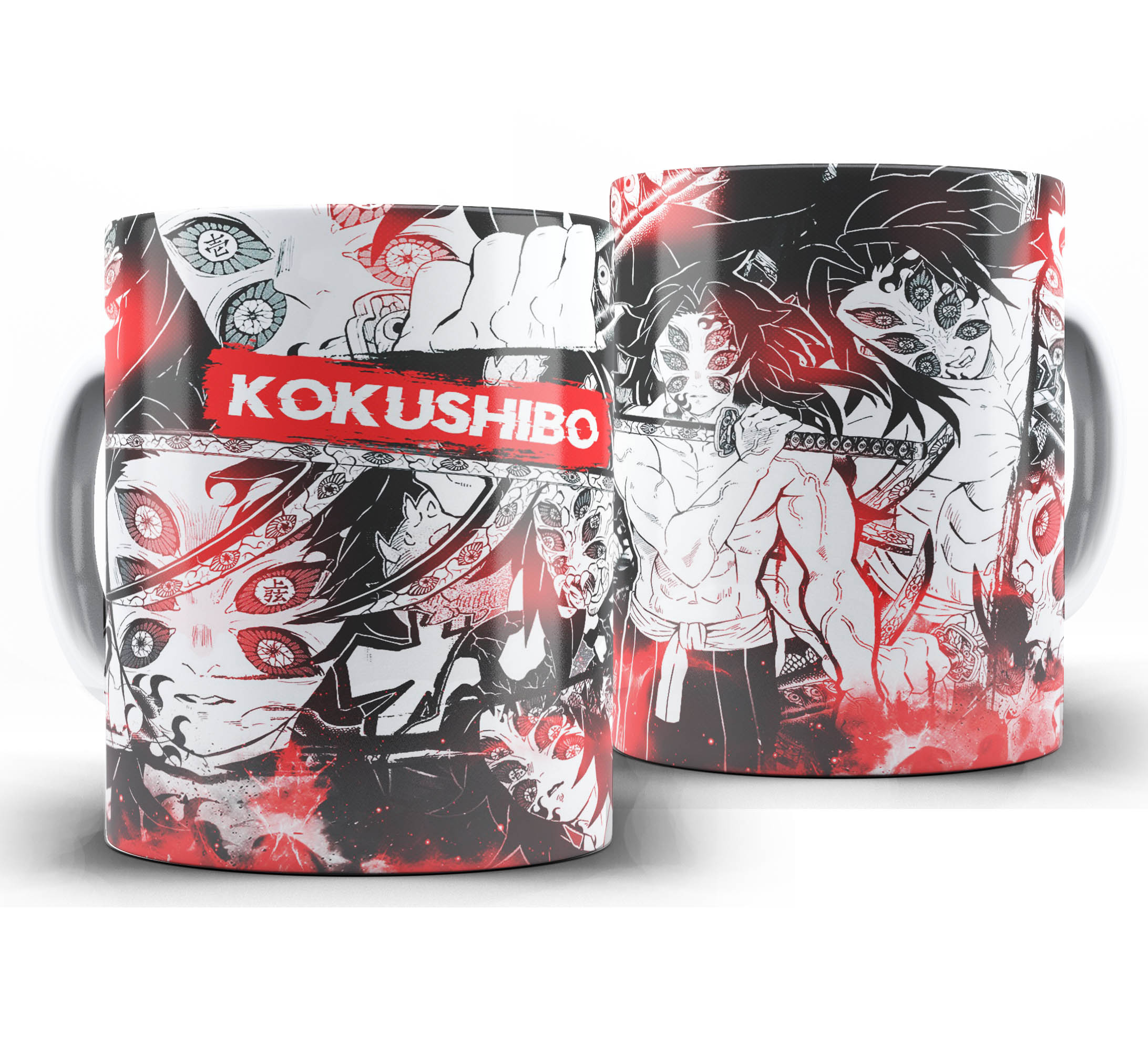 Caneca Anime - Demon Slayer Kimetsu no Yaiba W10 - Kokushibo